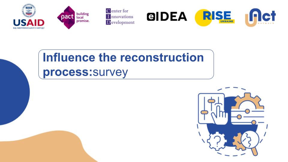Influence the reconstruction process: survey
